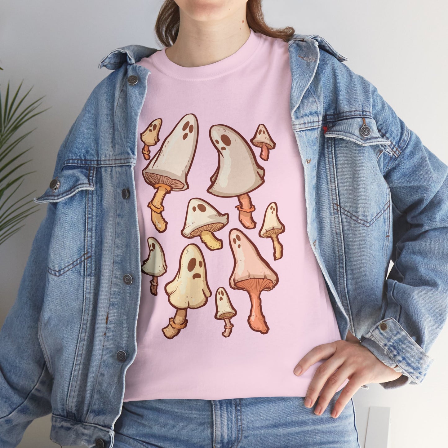 Spooky Mushrooms Unisex Heavy Cotton Tee