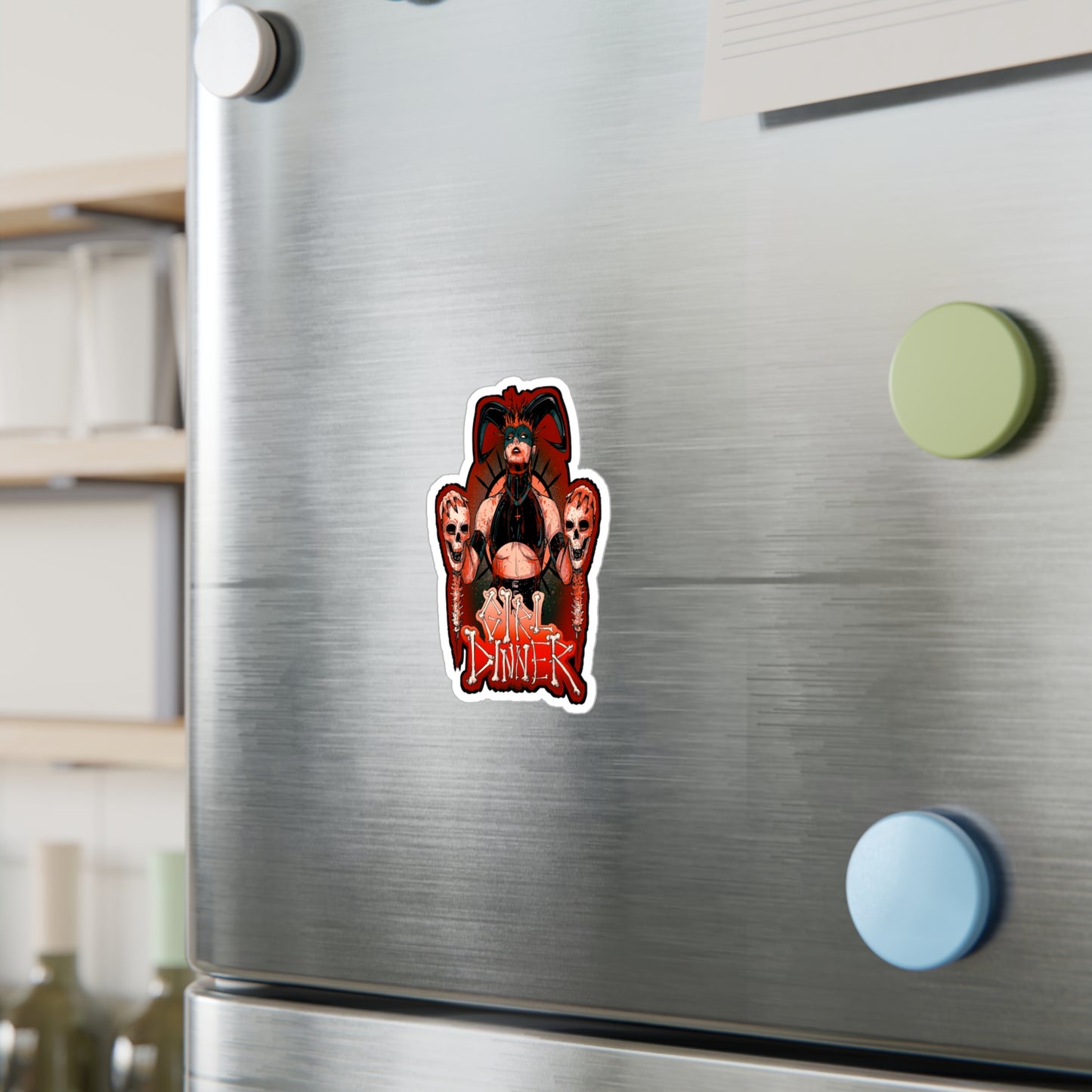 Girl Dinner Kiss-Cut Vinyl Decal