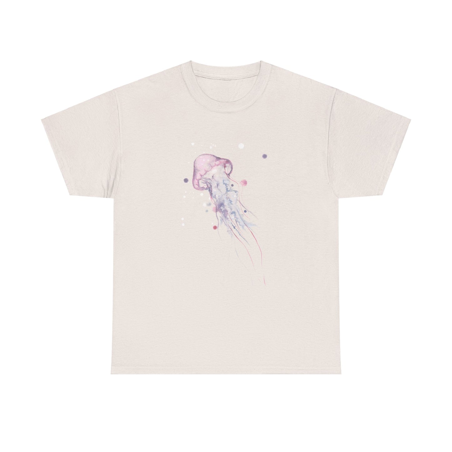 Jellyfish Watercolor Unisex Heavy Cotton Tee