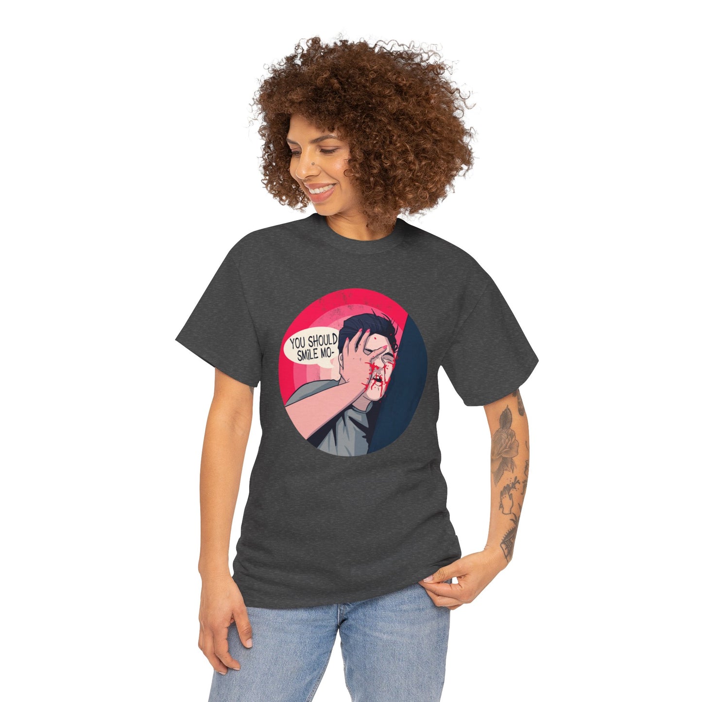 Smile Unisex Heavy Cotton Tee