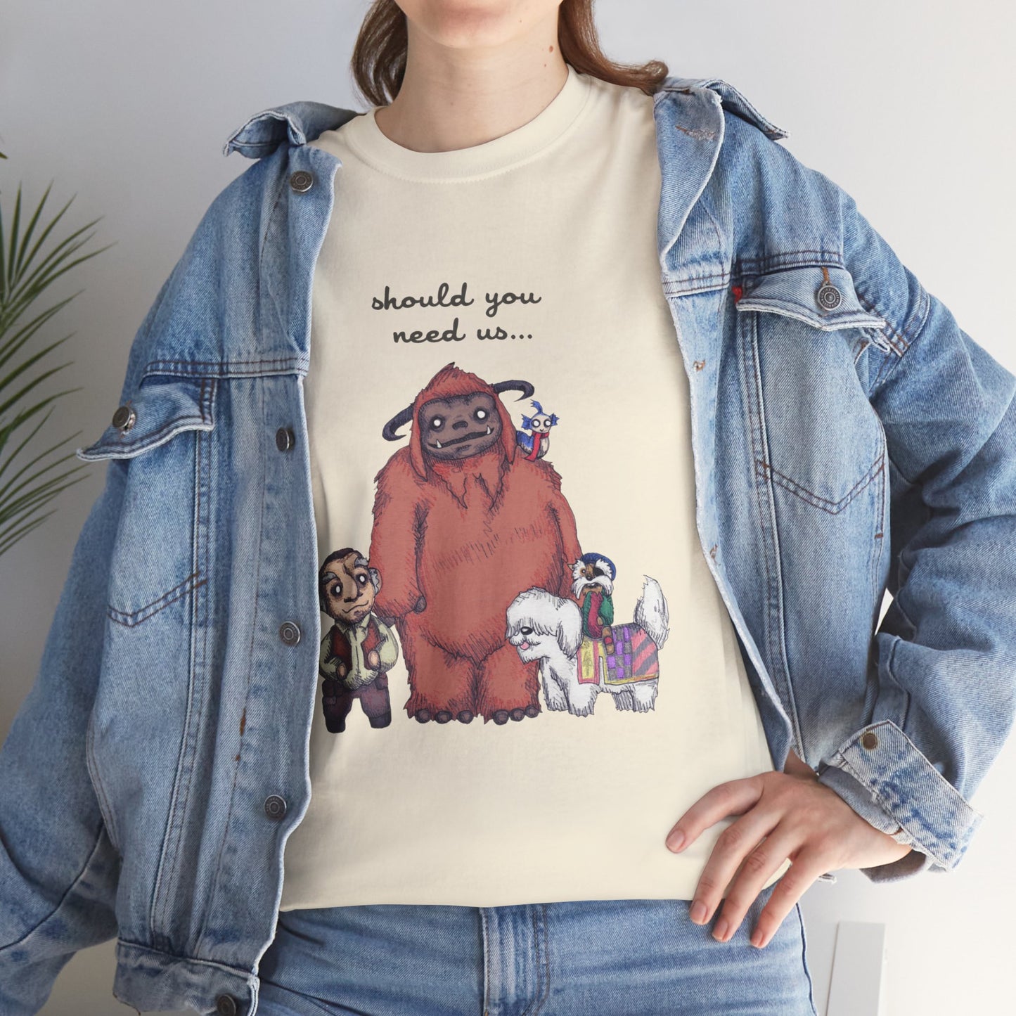 Should You Need Us Unisex Heavy Cotton Tee