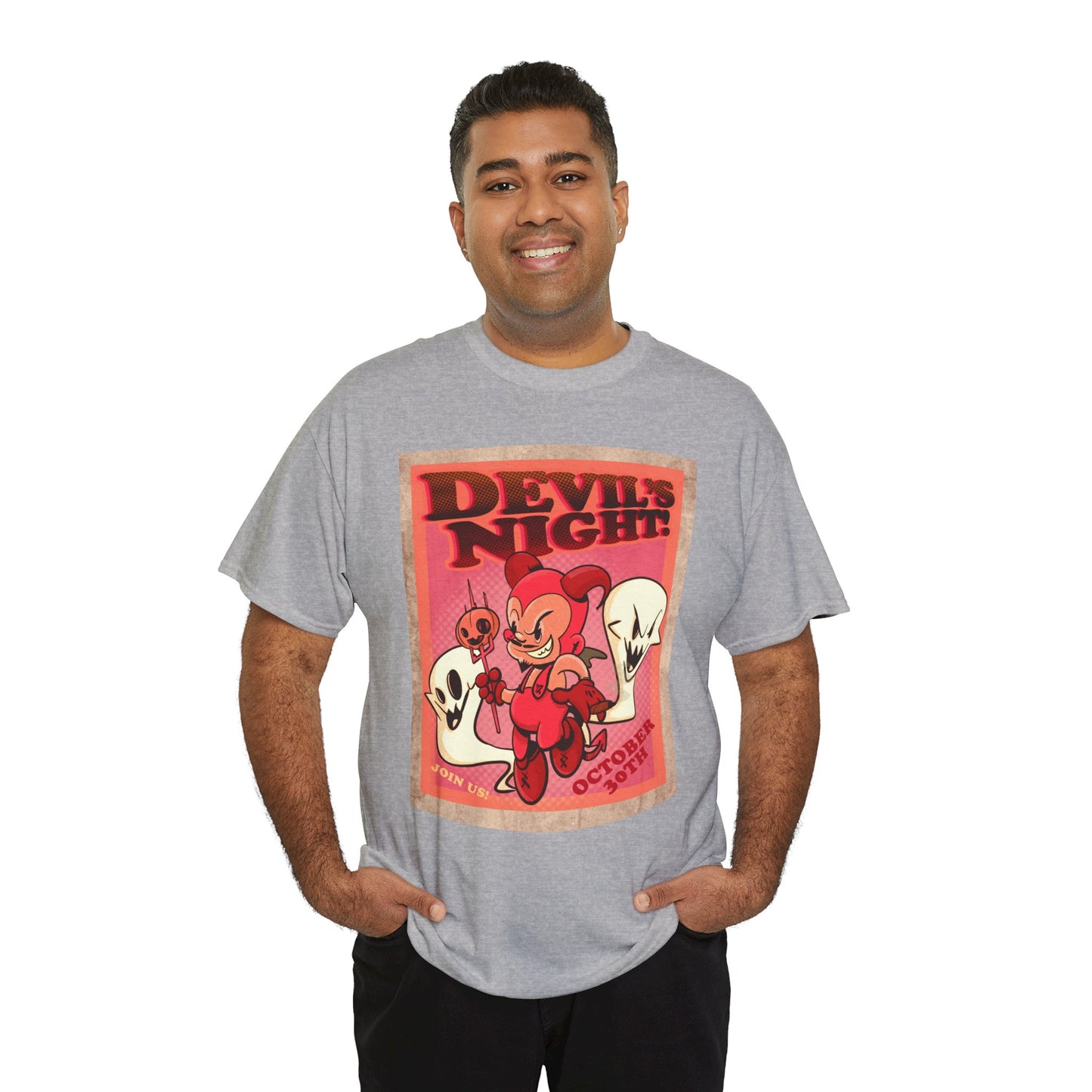 Devil's Night Unisex Heavy Cotton Tee