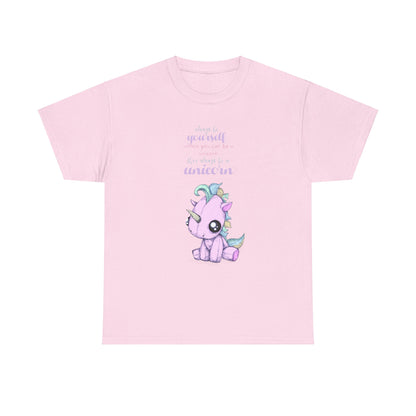 Be Yourself Unicorn Unisex Heavy Cotton Tee