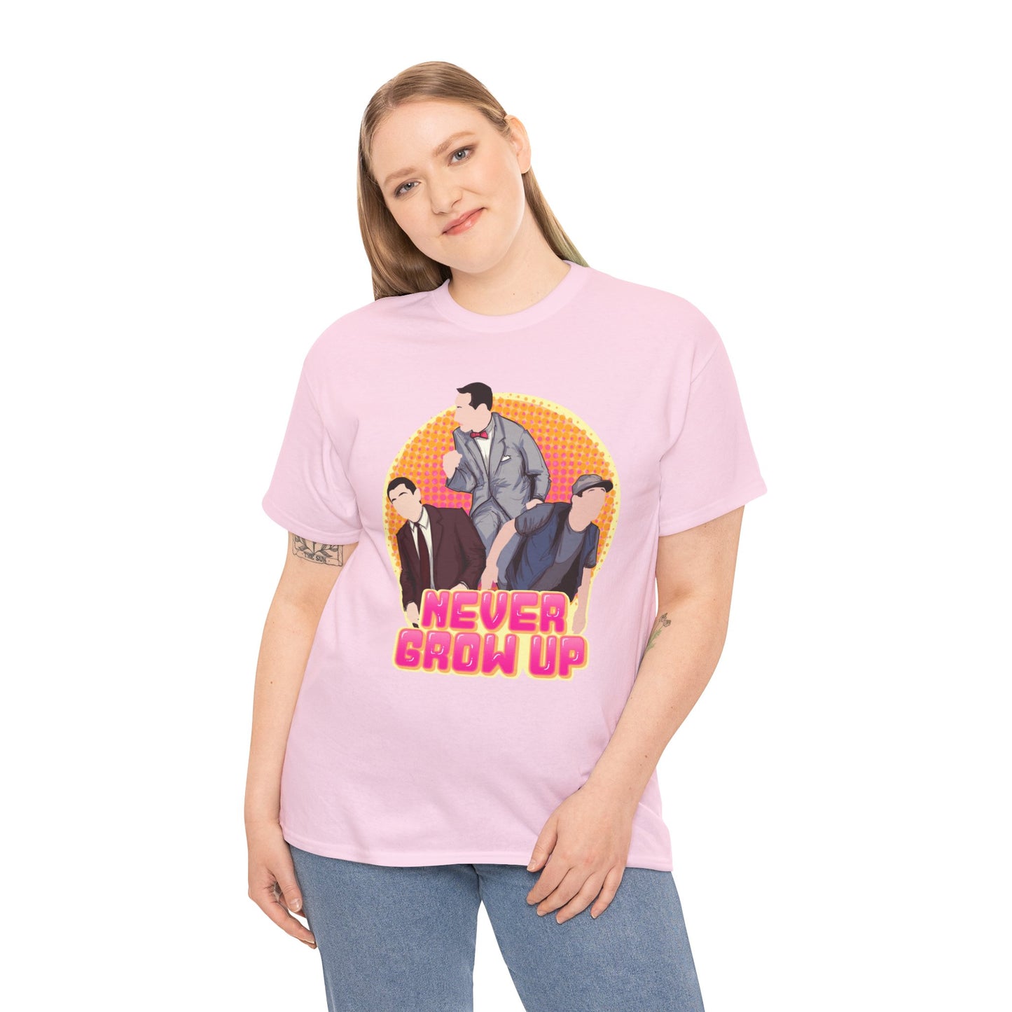 Never Grow Up Unisex Heavy Cotton Tee