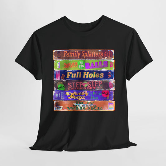 Adult 90s VHS Unisex Heavy Cotton Tee