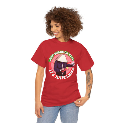 Lampshade On Head Unisex Heavy Cotton Tee
