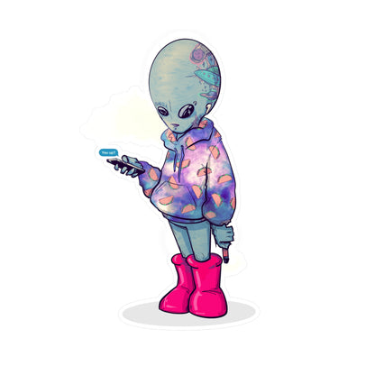 Earth Alien Kiss-Cut Vinyl Decal