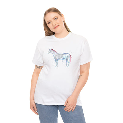 Unicorn Skeleton Unisex Heavy Cotton Tee