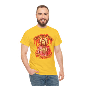 Cheesus Crust Unisex Heavy Cotton Tee