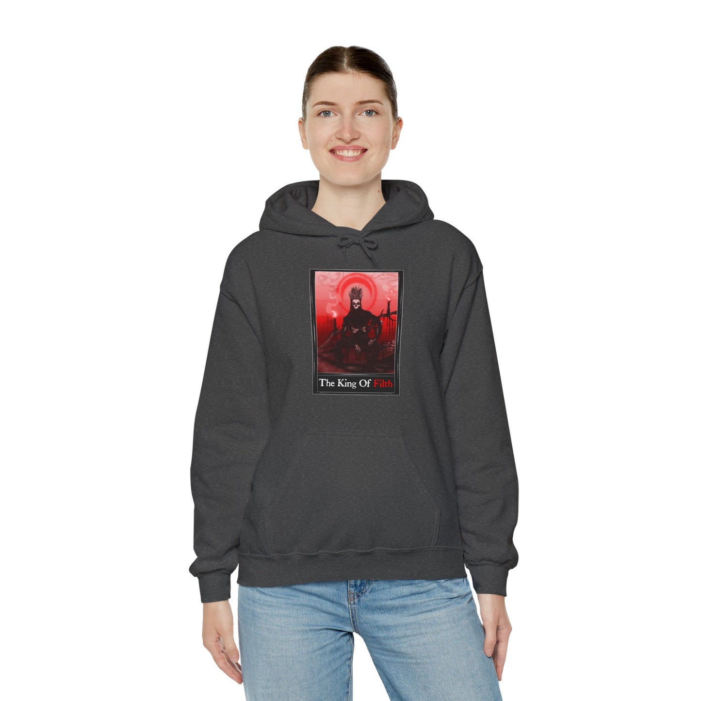 The King Of Filth Tarot Unisex Heavy Blend Hooded Sweatshirt