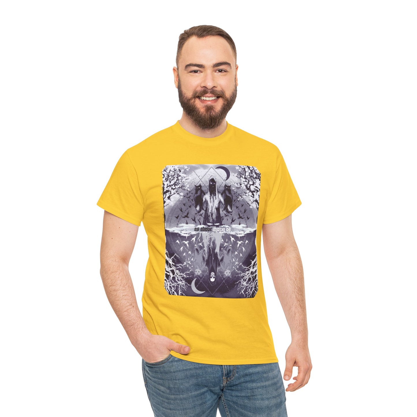 As Above So Below Unisex Heavy Cotton Tee