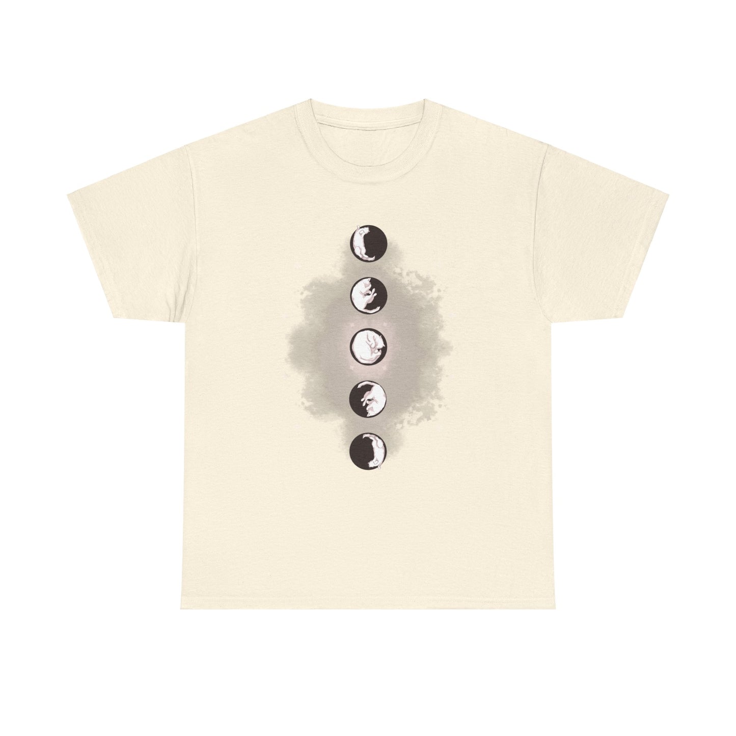Cat Phases Unisex Heavy Cotton Tee
