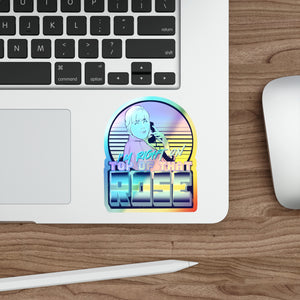 Career Woman Holographic Die-cut Stickers