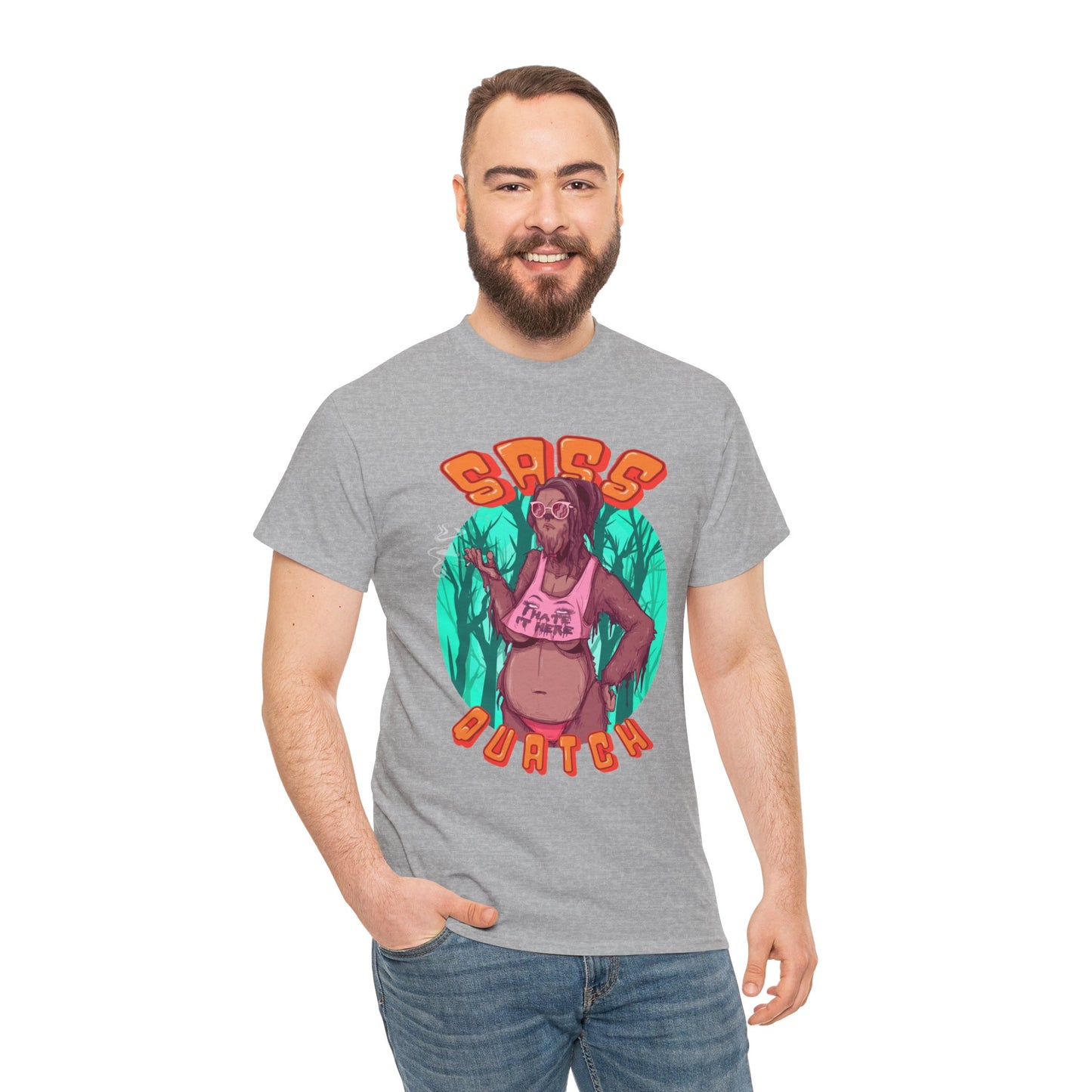 Sass Quatch Unisex Heavy Cotton Tee