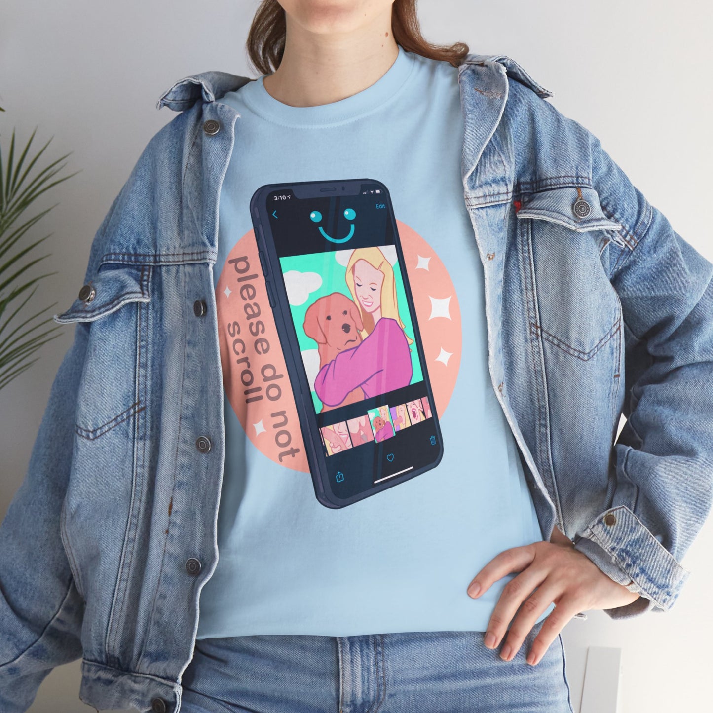 Don't Scroll Unisex Heavy Cotton Tee