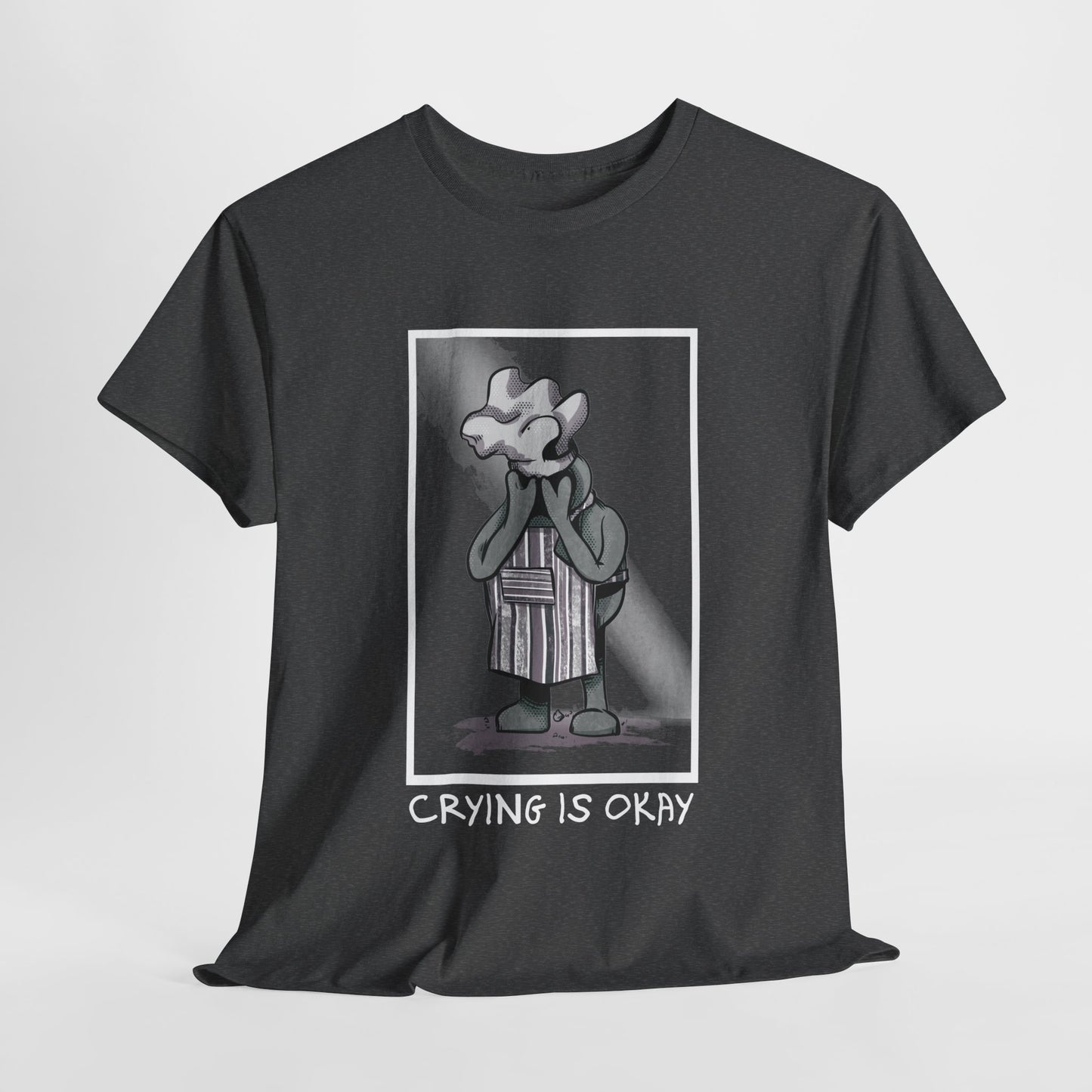 Crying Is Okay Unisex Heavy Cotton Tee