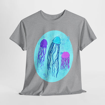 Jellyfish Varieties Unisex Heavy Cotton Tee