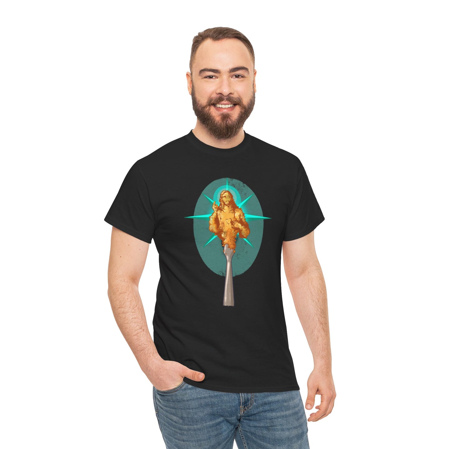 He Is Resin Unisex Heavy Cotton Tee