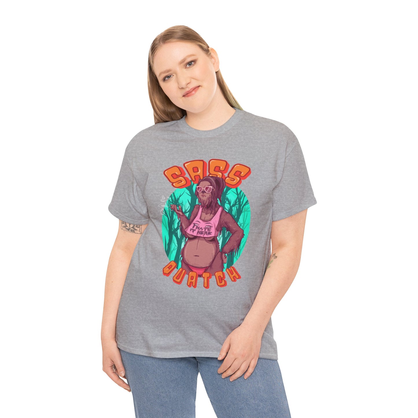Sass Quatch Unisex Heavy Cotton Tee