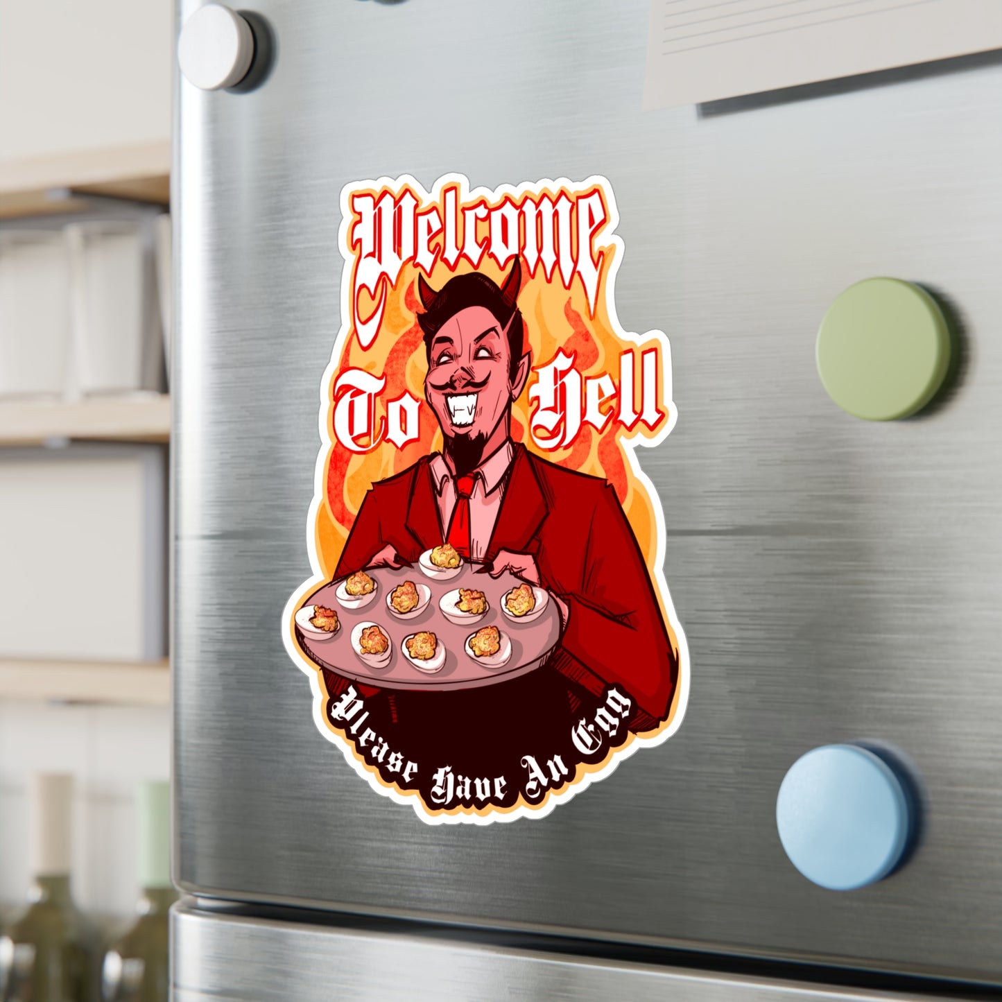 Deviled Eggs Kiss-Cut Vinyl Decal