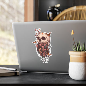 Elemental Skull Nature Kiss-Cut Vinyl Decal