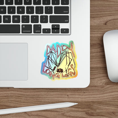 Daddy Long Legs Holographic Die-cut Stickers