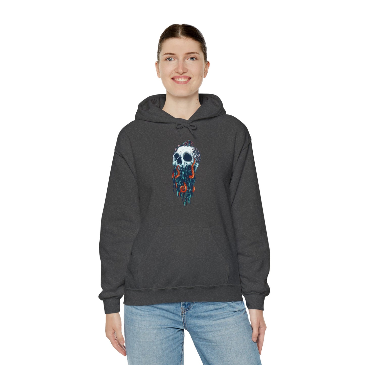 Elemental Skull Ocean Unisex Heavy Blend Hooded Sweatshirt