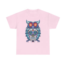 Sugar Skull Owl Unisex Heavy Cotton Tee