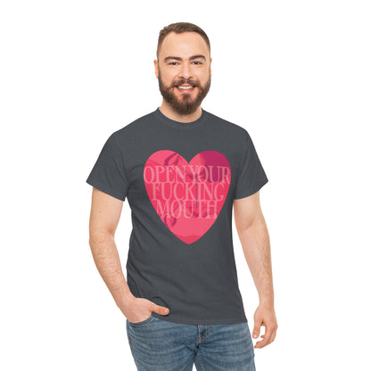 Open Your Mouth Unisex Heavy Cotton Tee