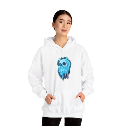 Elemental Skull Ice Unisex Heavy Blend Hooded Sweatshirt