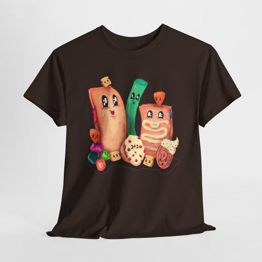 90s Food Unisex Heavy Cotton Tee
