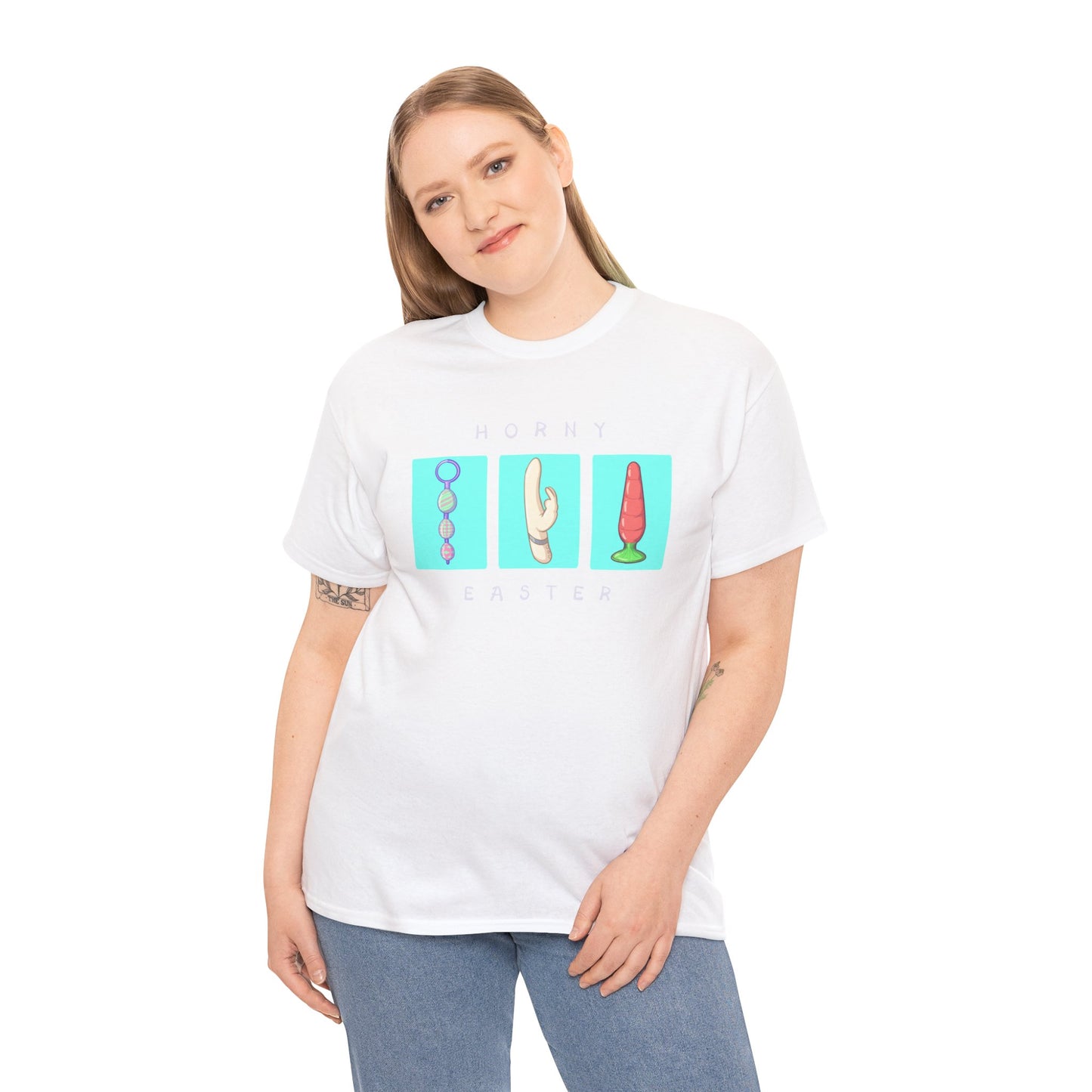 Horny Easter Unisex Heavy Cotton Tee