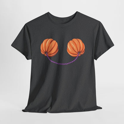 Pumpkin Tits Unisex Heavy Cotton Tee