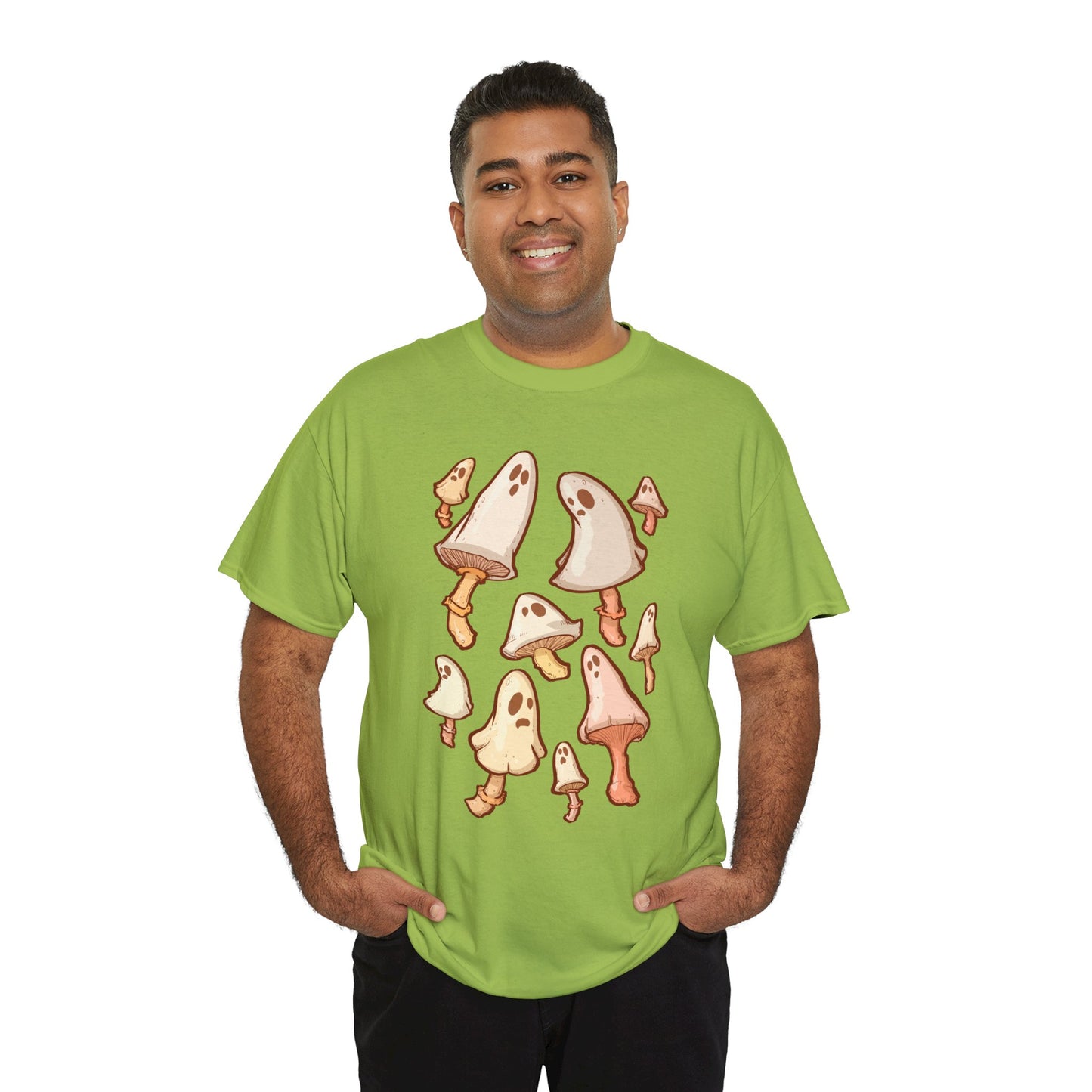 Spooky Mushrooms Unisex Heavy Cotton Tee