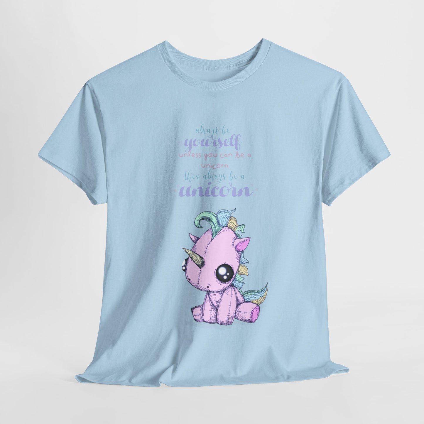 Be Yourself Unicorn Unisex Heavy Cotton Tee