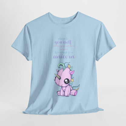 Be Yourself Unicorn Unisex Heavy Cotton Tee