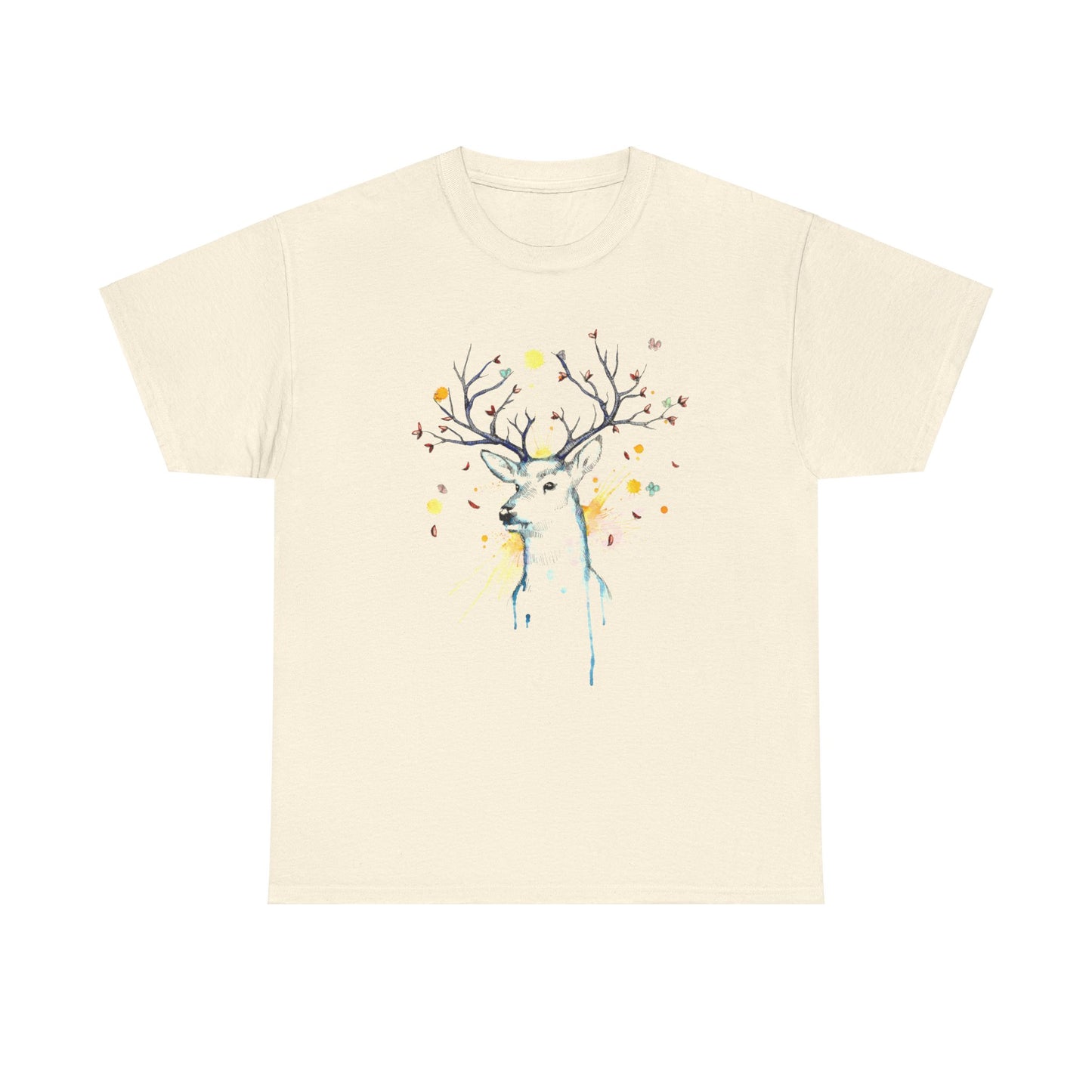 Tree Deer Unisex Heavy Cotton Tee
