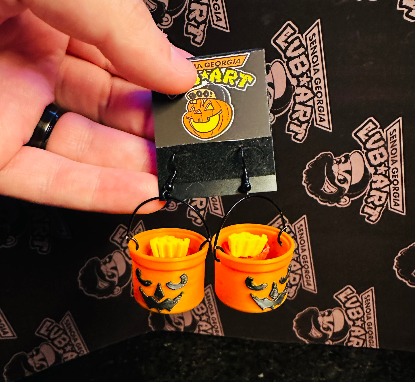 Boo Bucket Earrings