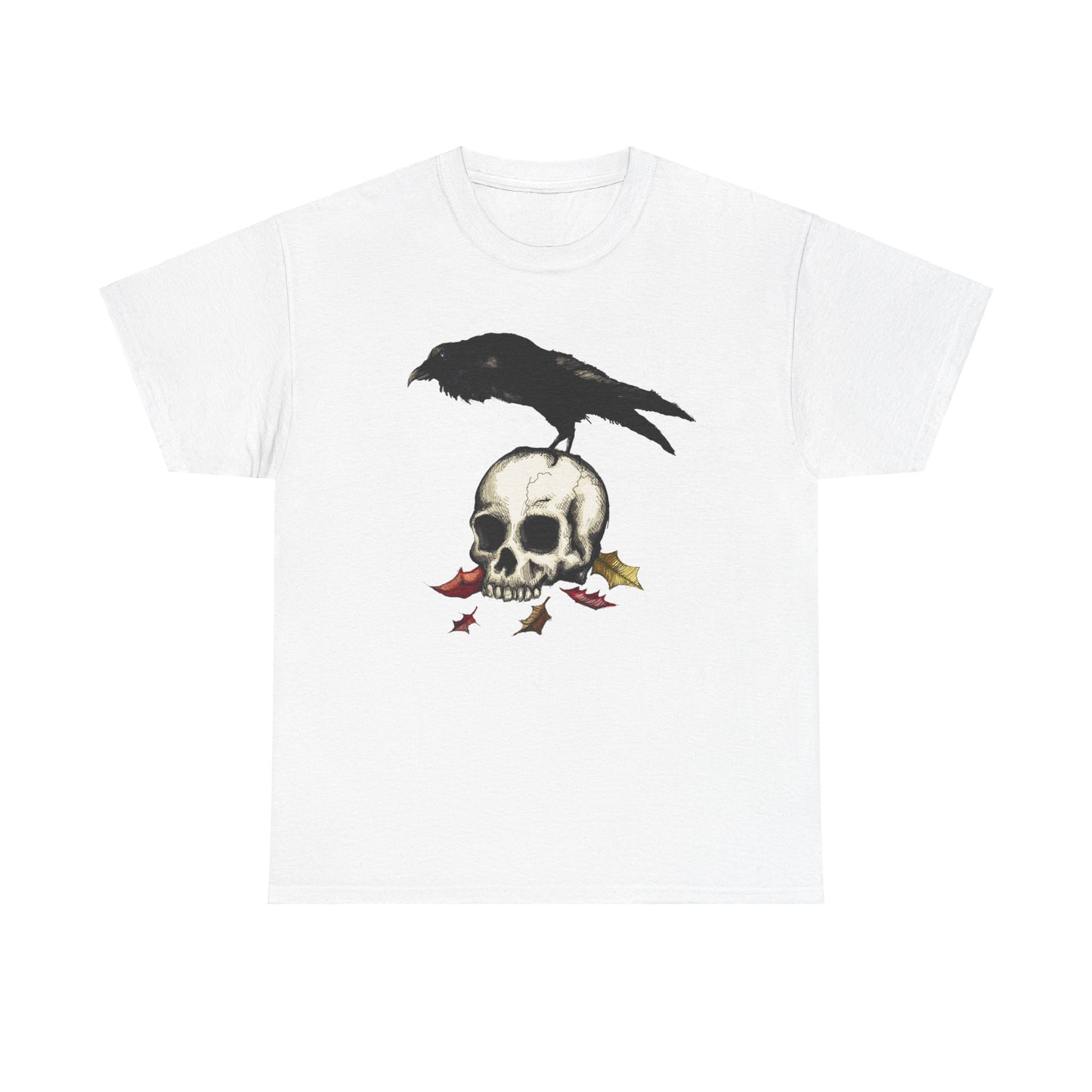 Crow Skull Unisex Heavy Cotton Tee