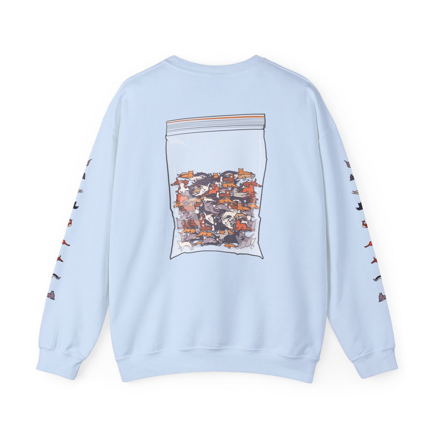 Serotonin Front + Back +Sleeve Print Unisex Heavy Blend Crewneck Sweatshirt