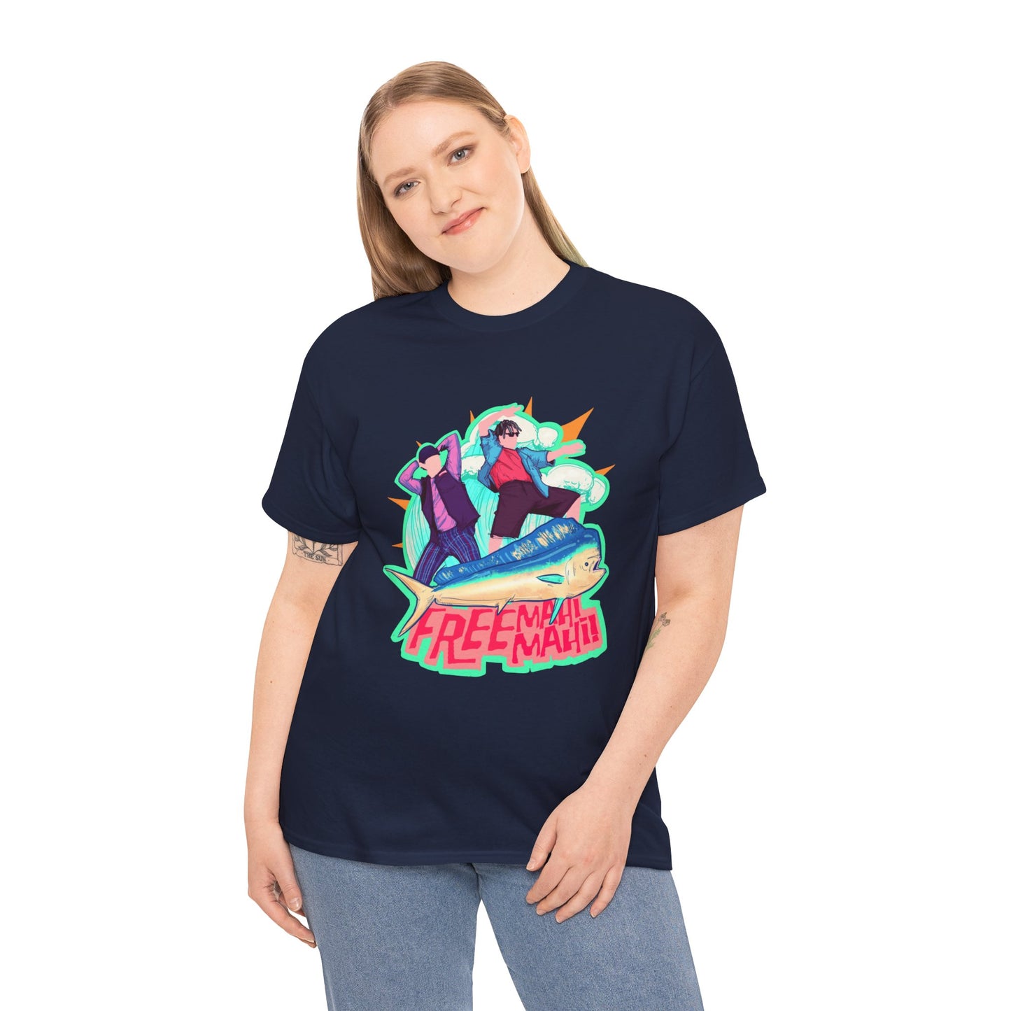 Free Mahi Mahi Unisex Heavy Cotton Tee
