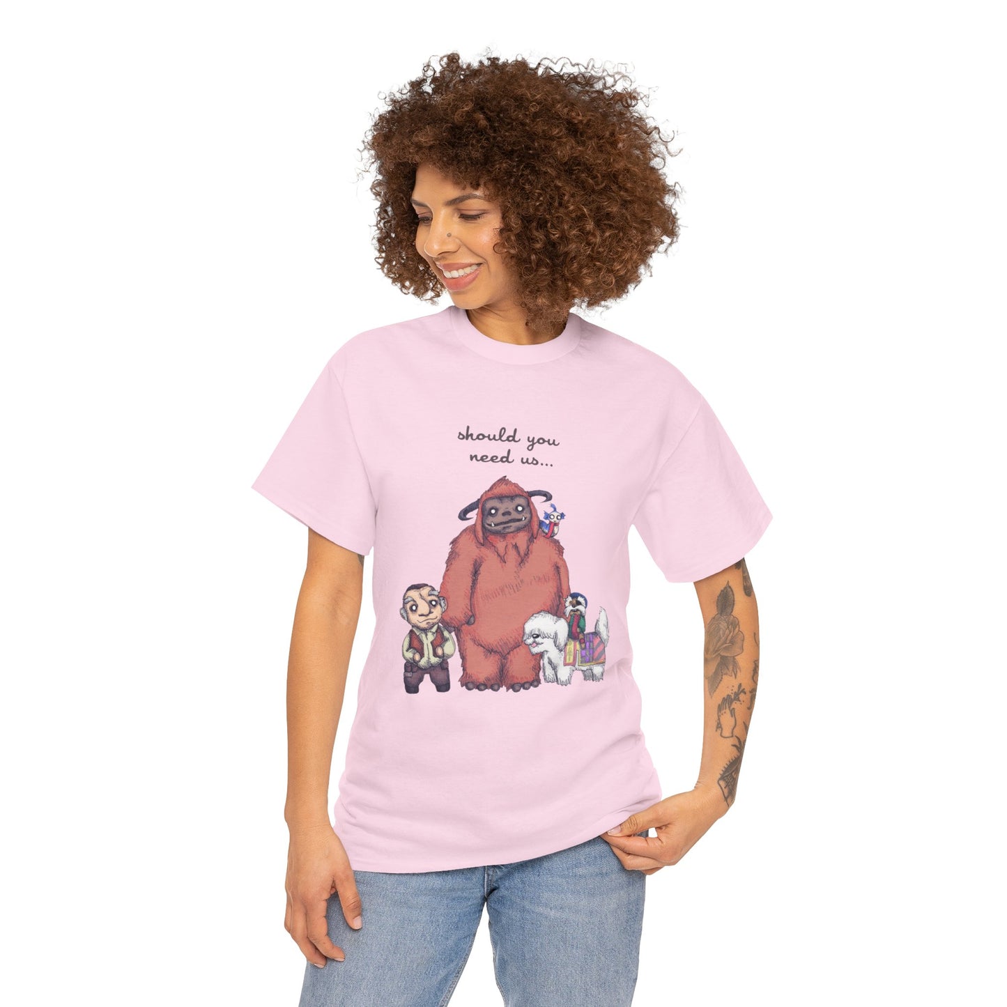 Should You Need Us Unisex Heavy Cotton Tee