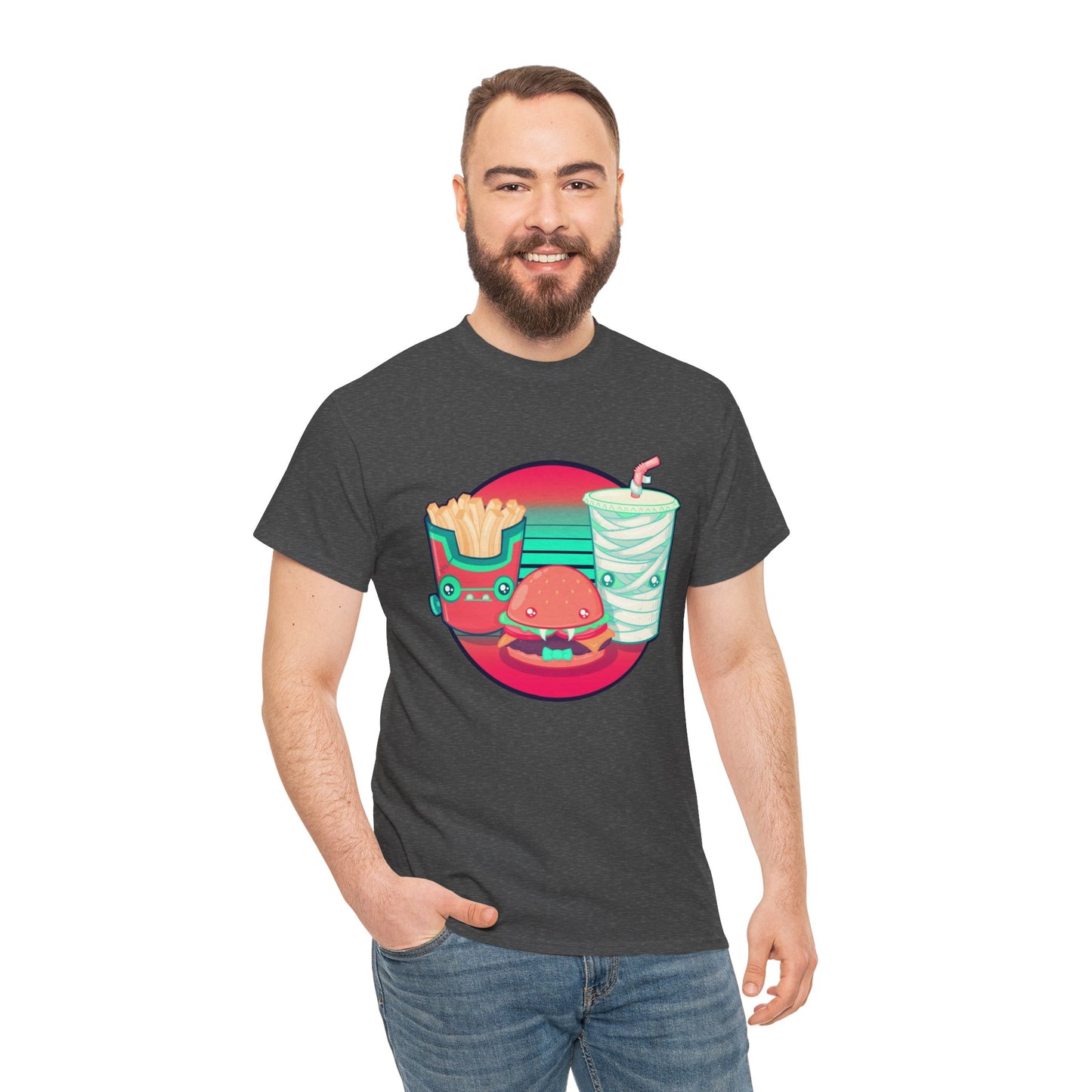 Spooky Fast Food Unisex Heavy Cotton Tee