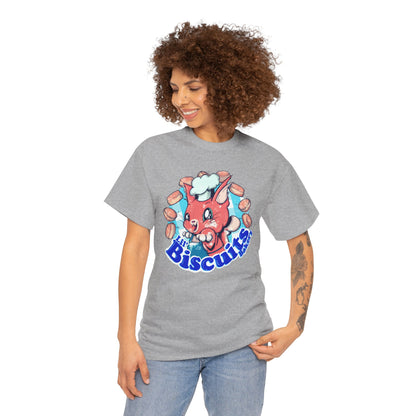 Lil Biscuits Cat Bakery Unisex Heavy Cotton Tee