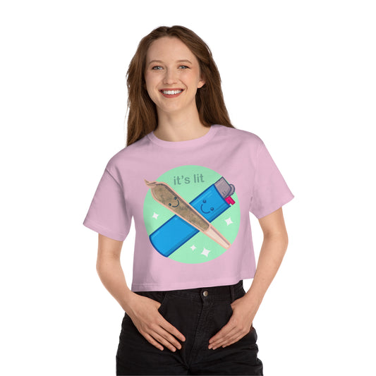 It's Lit Women's Heritage Cropped T-Shirt