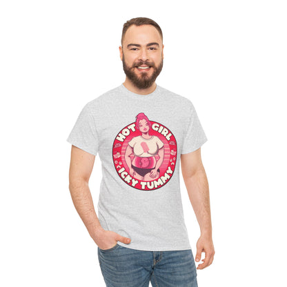 Hot Girl Icky Tummy Unisex Heavy Cotton Tee