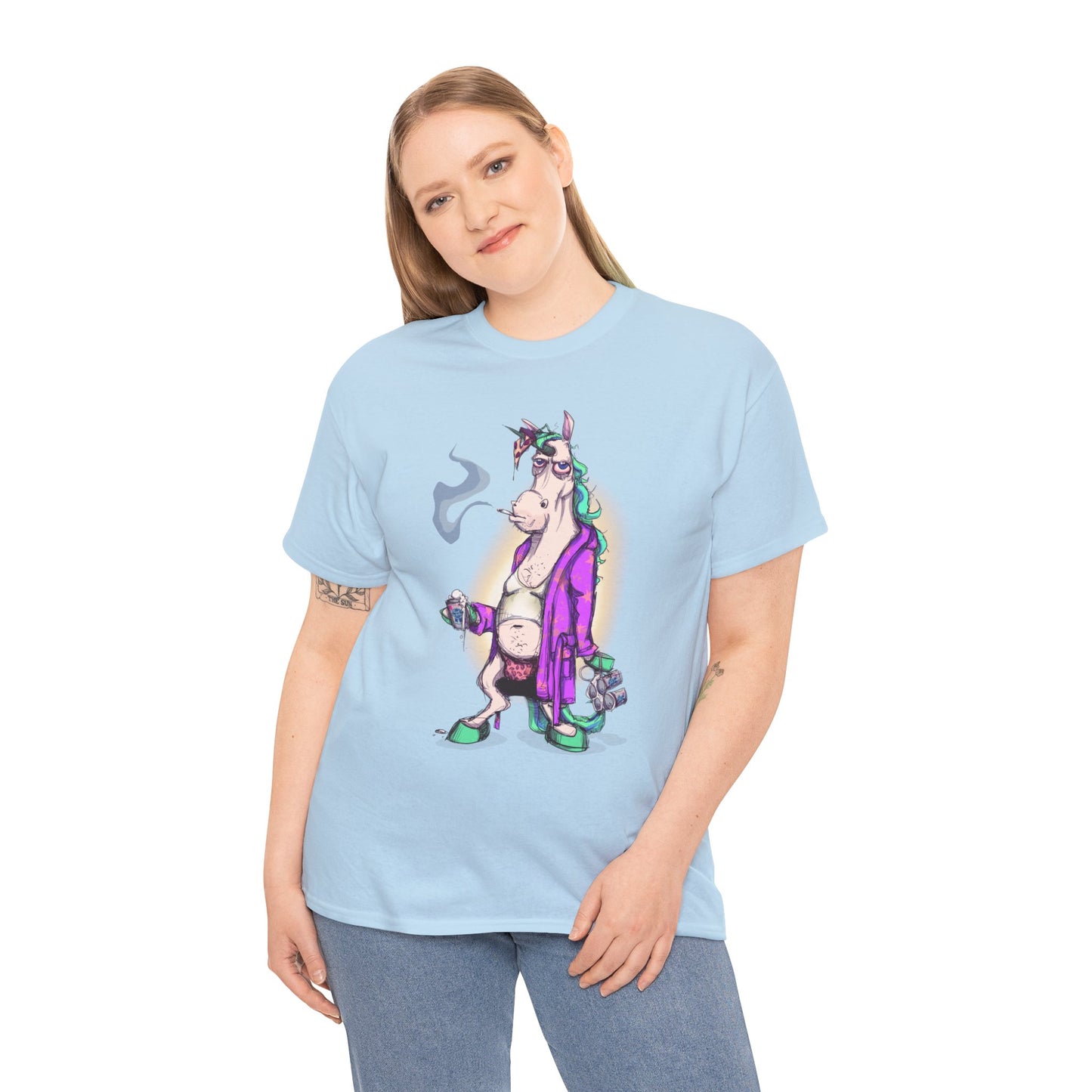 Dontgiveafuckacorn Unisex Heavy Cotton Tee
