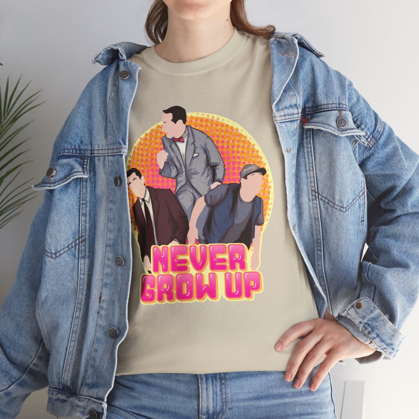 Never Grow Up Unisex Heavy Cotton Tee