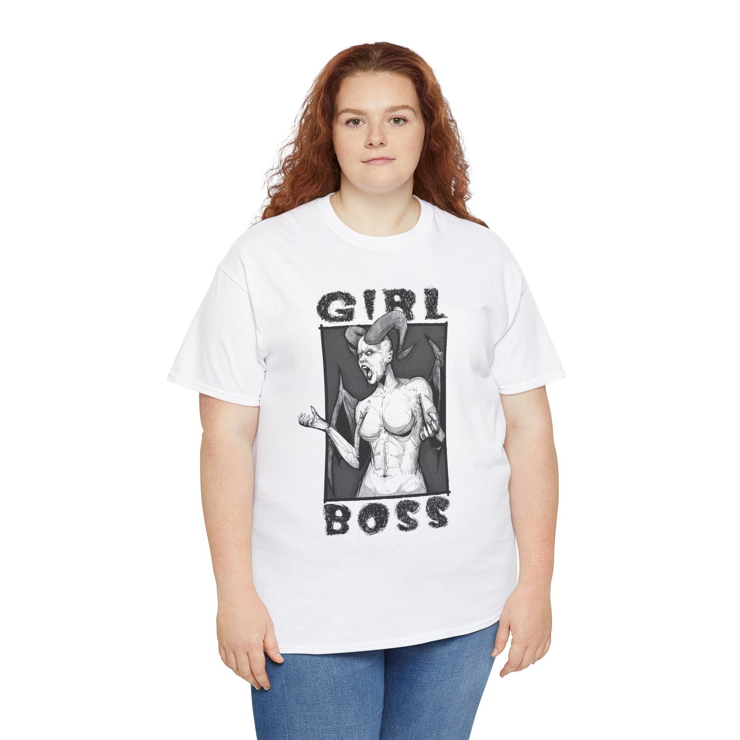 Girl Boss Unisex Heavy Cotton Tee