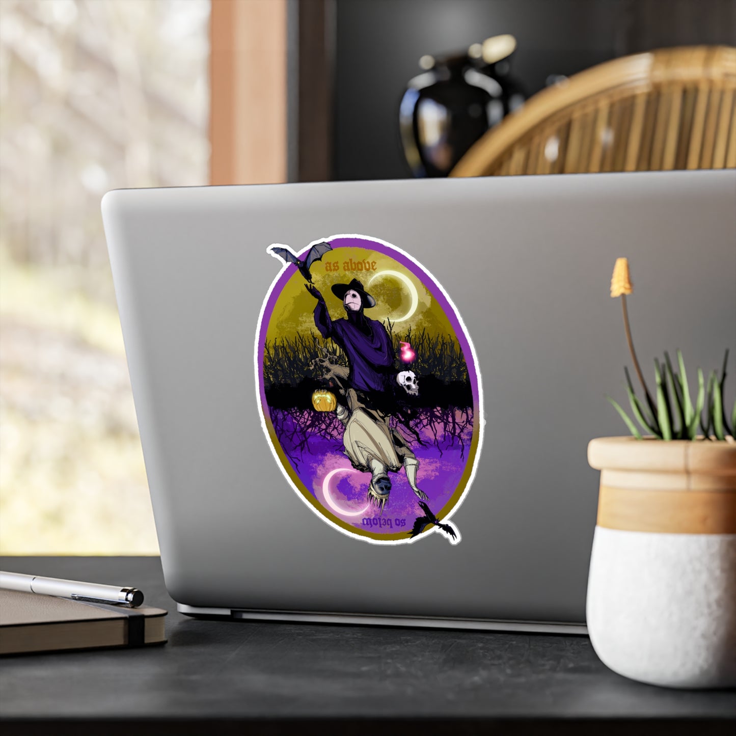 As Above So Below Halloween Kiss-Cut Vinyl Decal